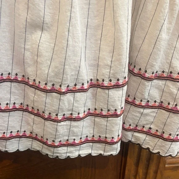 THML Embroidered Top, Small, Boho Cotton - Picture 10 of 16